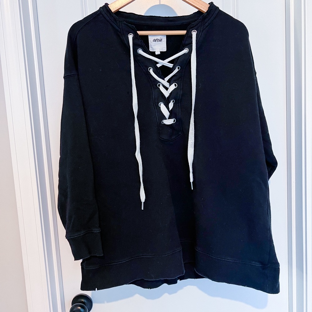 Aerie LaceUp Sweatshirt